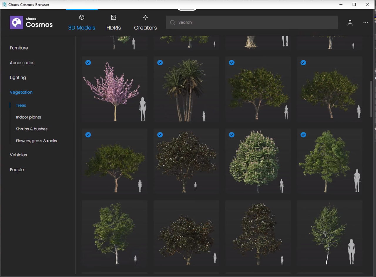 VRay 5.1 更改ChaosCosmos库默认路径