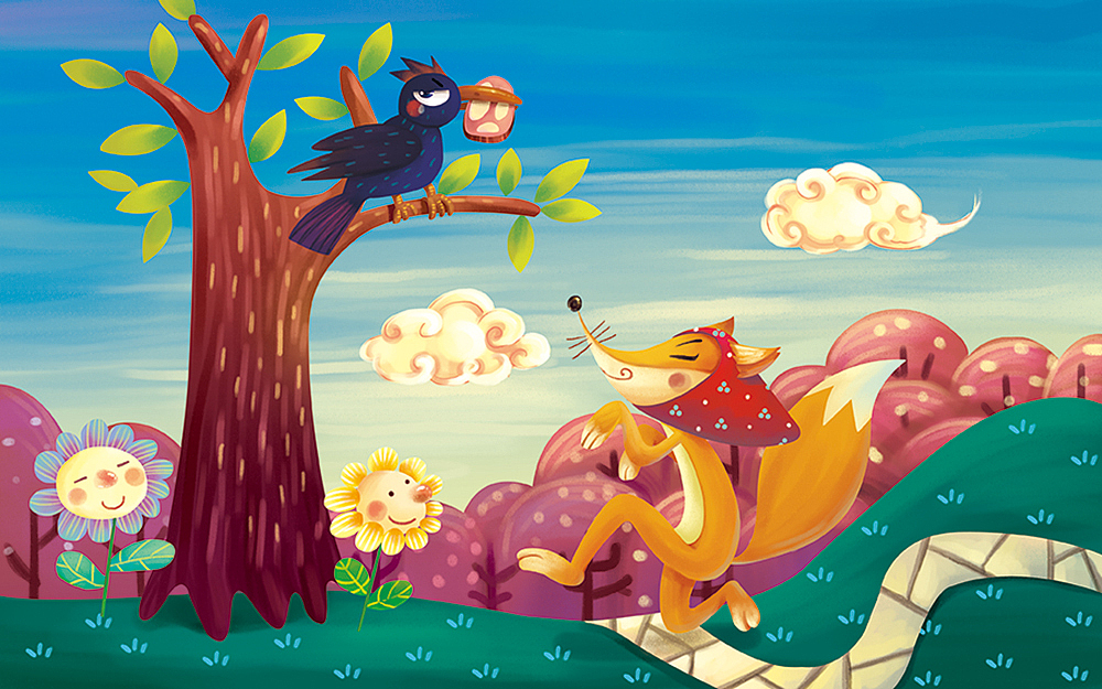 寓言故事～（图ZMzY0NTM0MzI=） - 儿童插画 - 站酷设计师四叶YOTSUBA原创素材 - 站酷ZCOOL