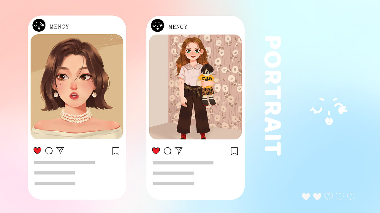 头像练习（图ZMjczODI2NDA4） - 创作习作 - 站酷设计师Mency沐仔原创素材 - 站酷ZCOOL