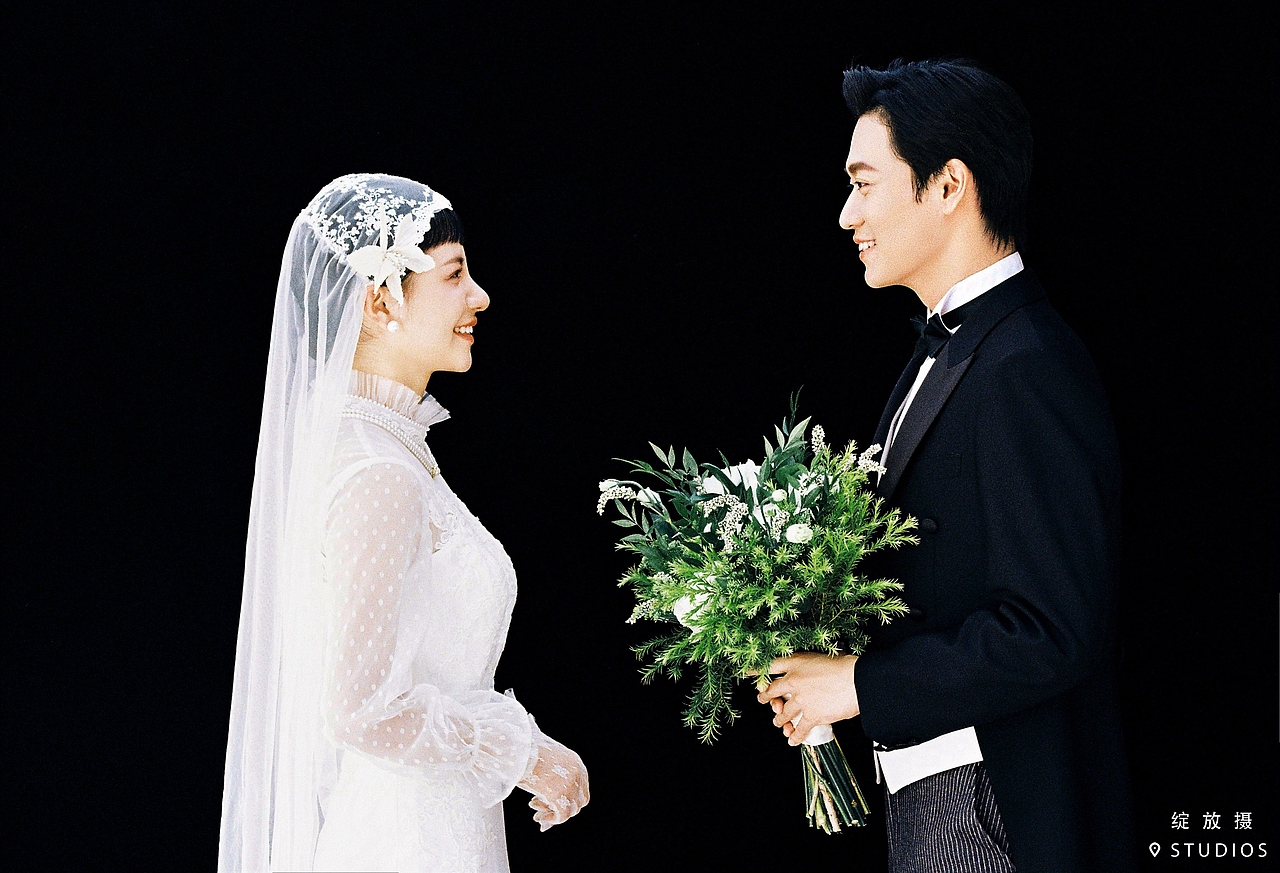 电影级别的复古胶片婚纱照