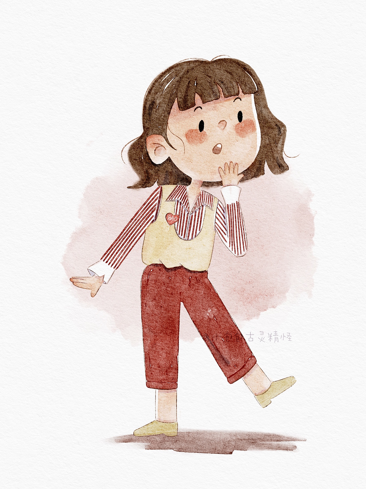少女插画（图ZMzEwODMxNTg4） - 儿童插画 - 站酷设计师小包包古灵精怪原创素材 - 站酷ZCOOL