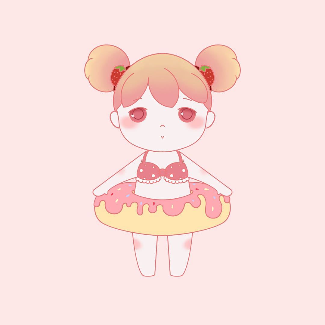 水果甜甜圈拟人