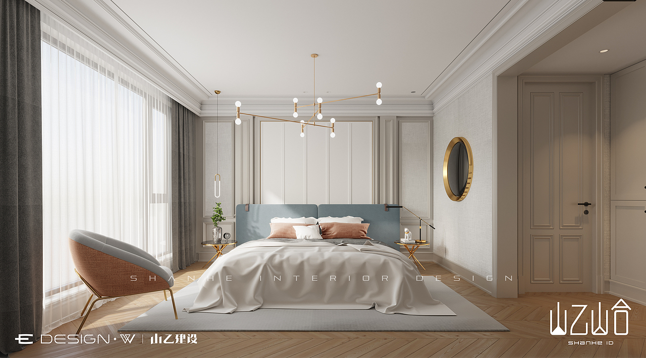 山乙山合|湘潭美式轻奢样板房