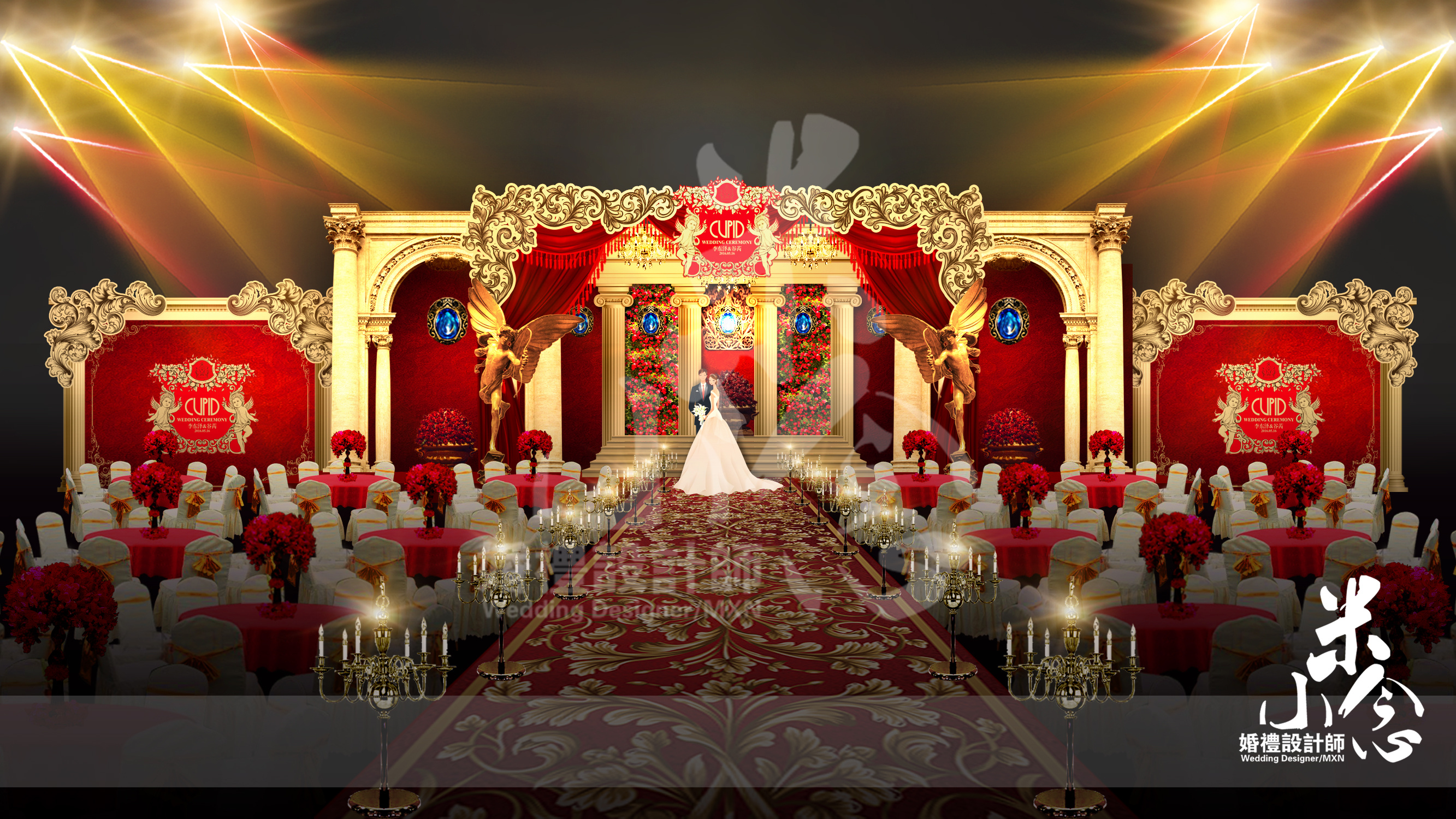 cupid主题欧式婚礼-psd效果图|空间|舞台美术|0米小念0 - 原创作品