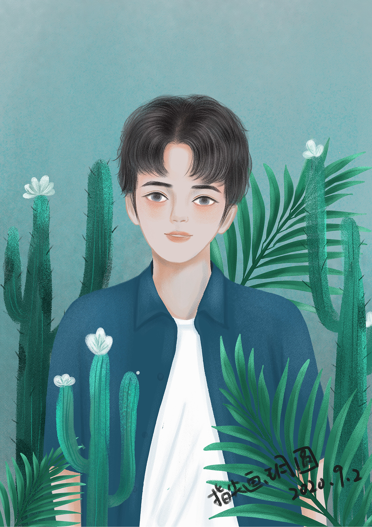以家人之名贺子秋（图ZMjIzNTgxOTUy） - 艺术插画 - 站酷设计师指尖画玥圆原创素材 - 站酷ZCOOL