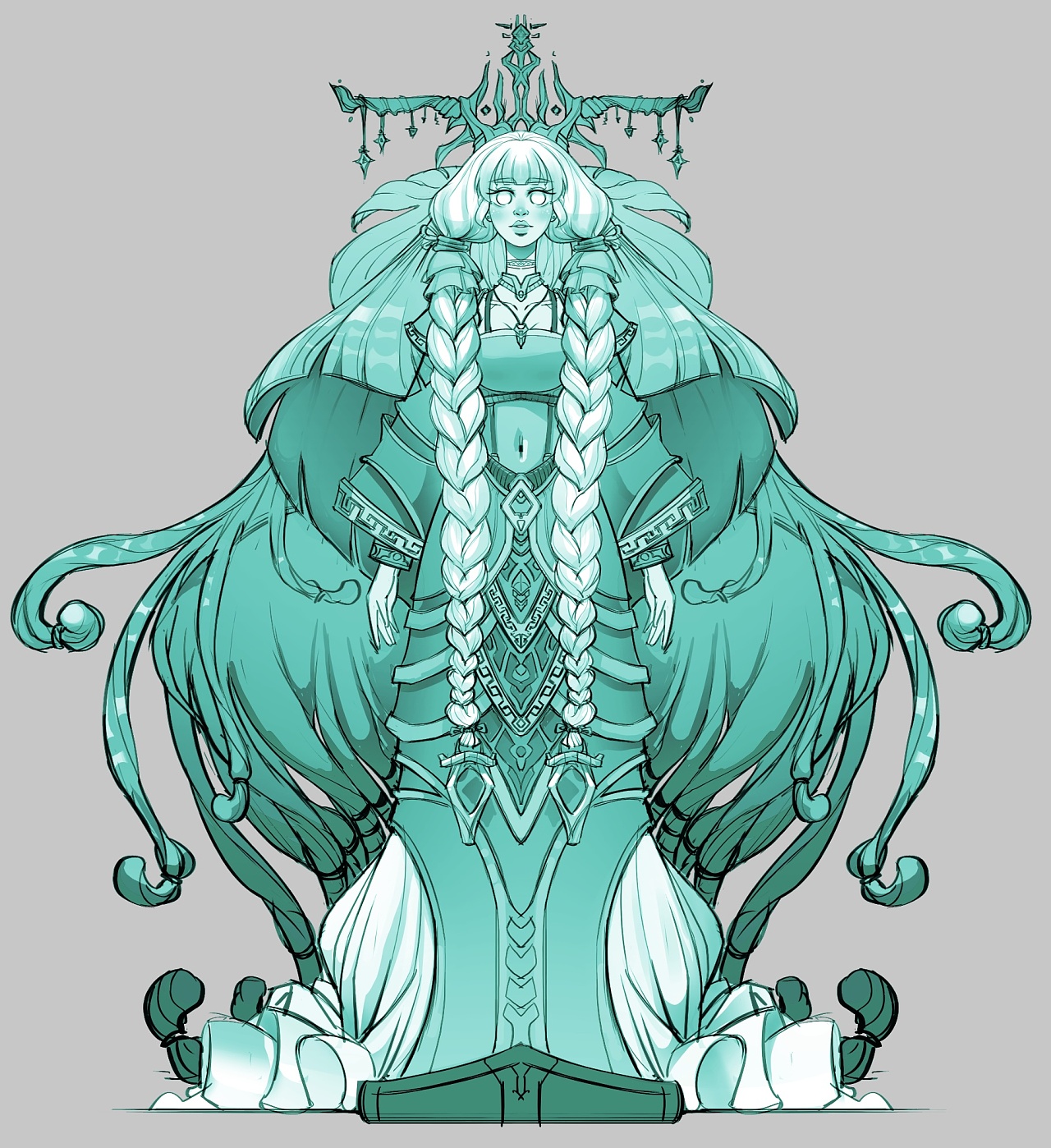 寒冰大祭司|插画|概念设定|艾斯dyt - 原创作品 - 站酷 (zcool)