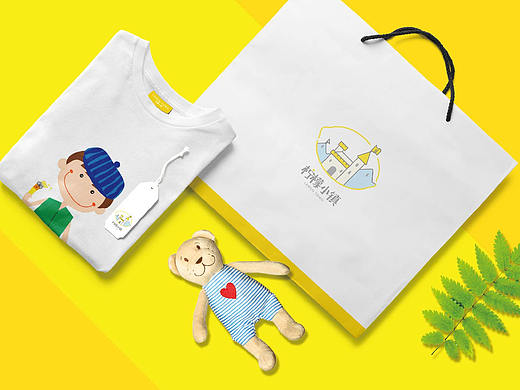 柠檬小镇 童装品牌标志设计