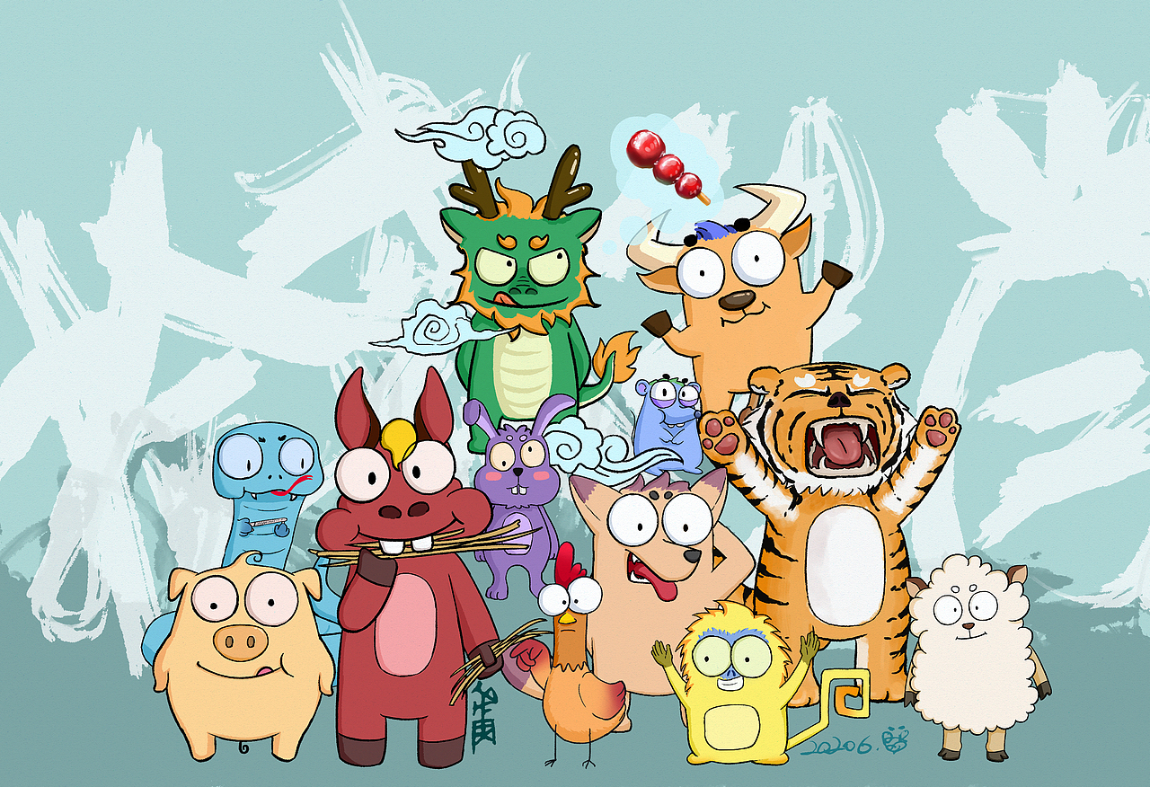 十二生肖|插画|创作习作|妖淆卢_原创作品-站酷zcool