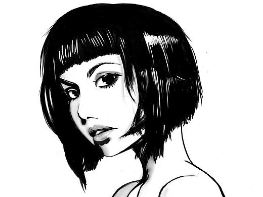 黑白女头（个人主页-ZMzQ0NTkwNjQ=） - 创作习作 - 站酷设计师GUIwycccc原创素材 - 站酷ZCOOL