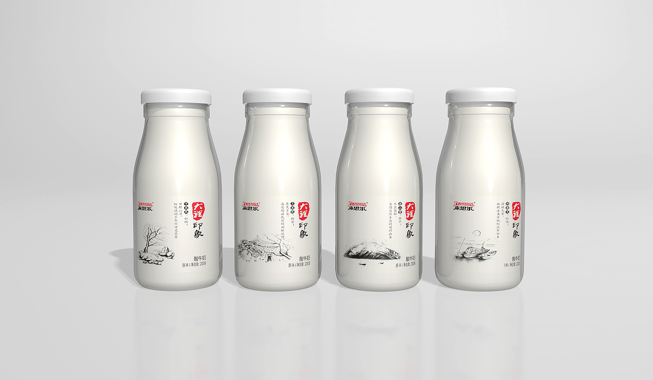 《奥格光年|品牌顾问》品牌设计案例分享:大理印象-风花雪月酸奶包装设计