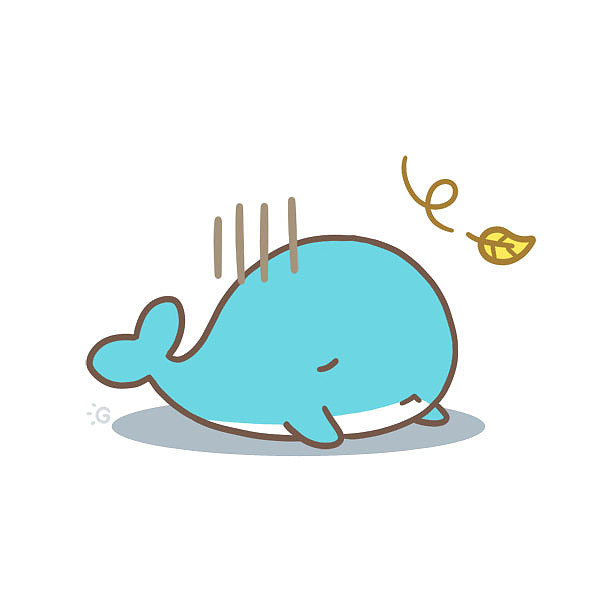 夏日鲸鱼表情包