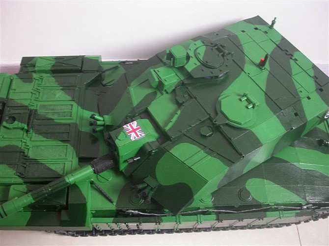 纸质挑战者II主战坦克 照网上图手工制作，没有图纸（图ZMTU2MDE5ODky） - 手办/模玩 - 站酷设计师宏图装饰原创素材 - 站酷ZCOOL