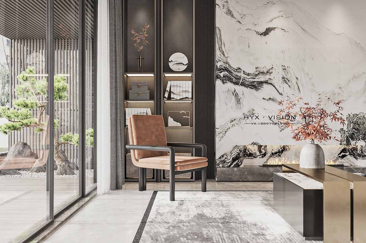 新中式家装 CR渲染（图ZMjE3MDc3NDI4） - 家装设计 - 站酷设计师HYX丶VISION原创素材 - 站酷ZCOOL