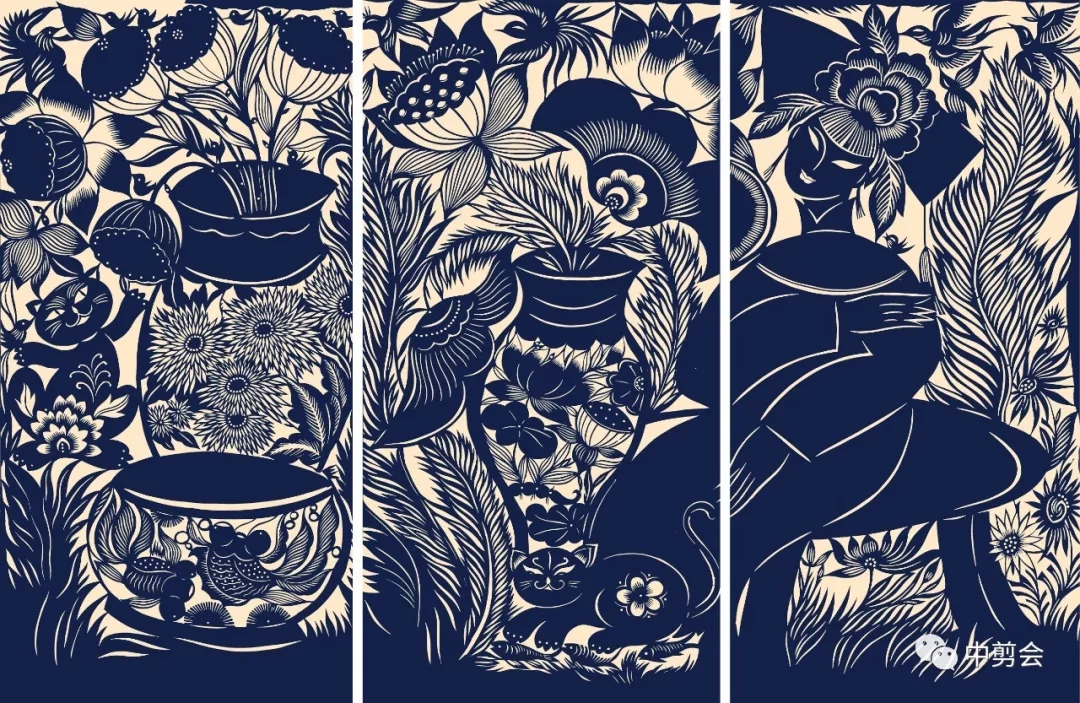 【剪纸人物】春光明媚·笑意颖颖——张春颖剪纸有感 / 王继红