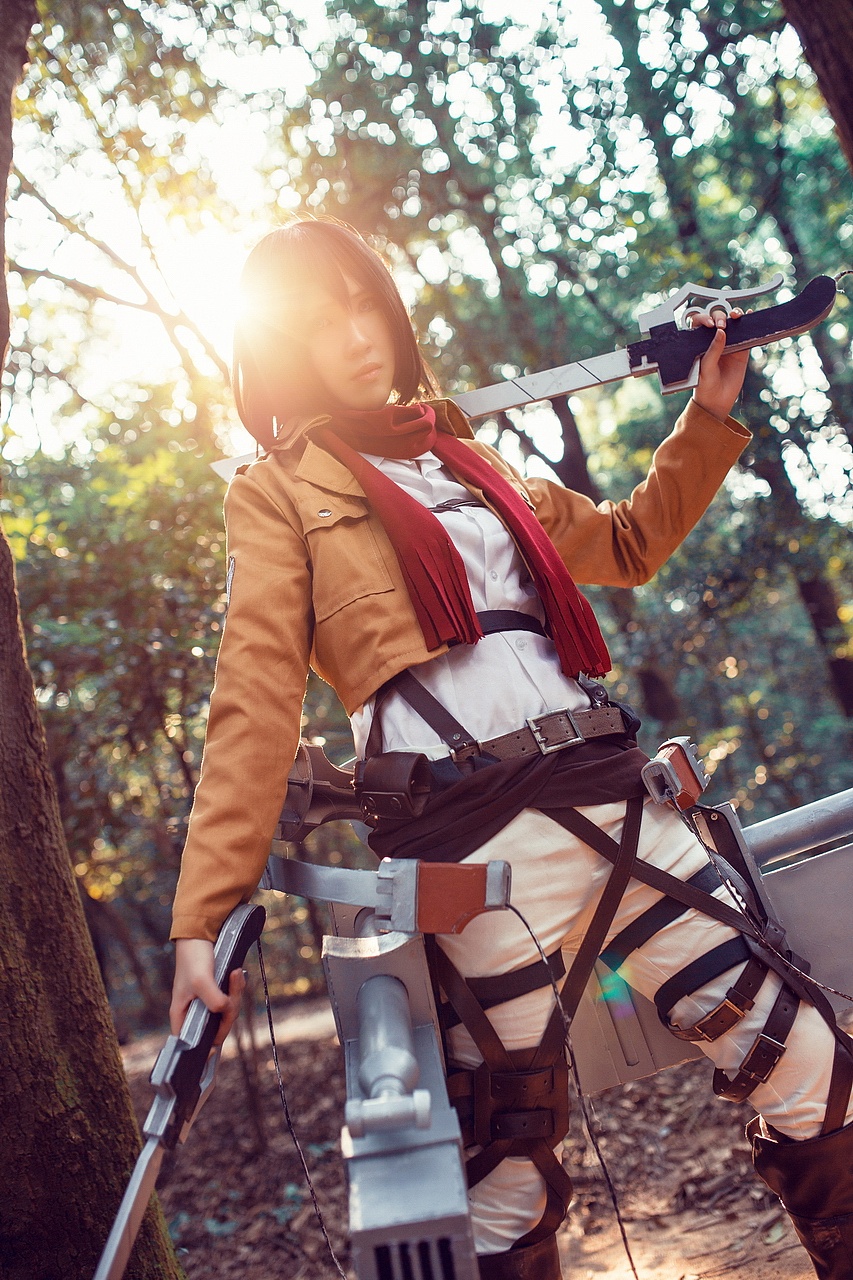 cosplay进击的巨人三笠