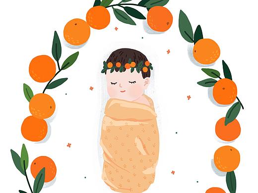 宝宝肖像（个人主页-ZMjUxMjUzNjg=） - 儿童插画 - 站酷设计师shakeorange原创素材 - 站酷ZCOOL