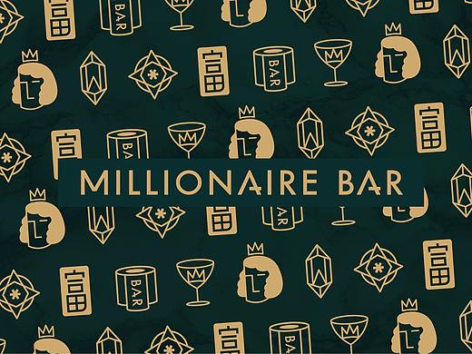 MILLIONAIRE BAR酒吧 品牌VI设计 