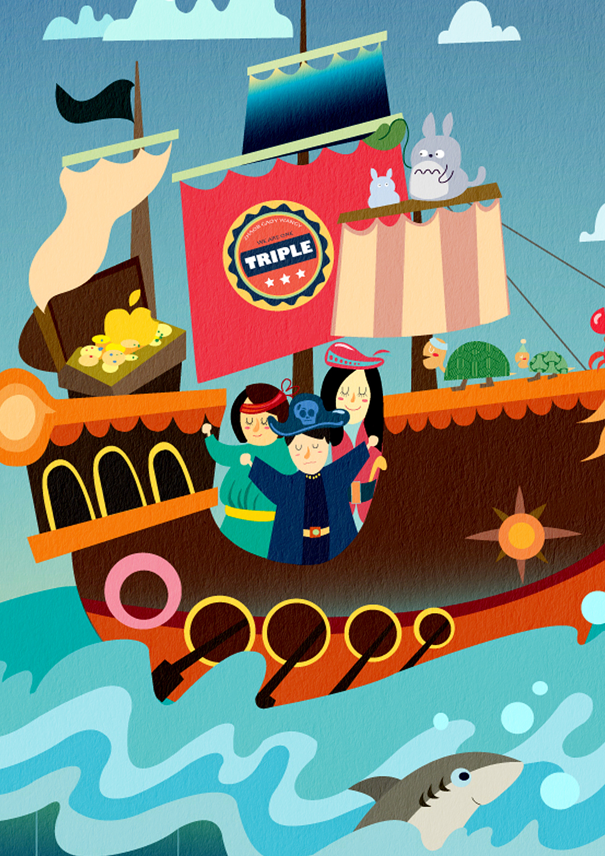 海洋探险 工作小插画（图ZMTI4ODg4MDA=） - 商业插画 - 站酷设计师昭元蛋白原创素材 - 站酷ZCOOL