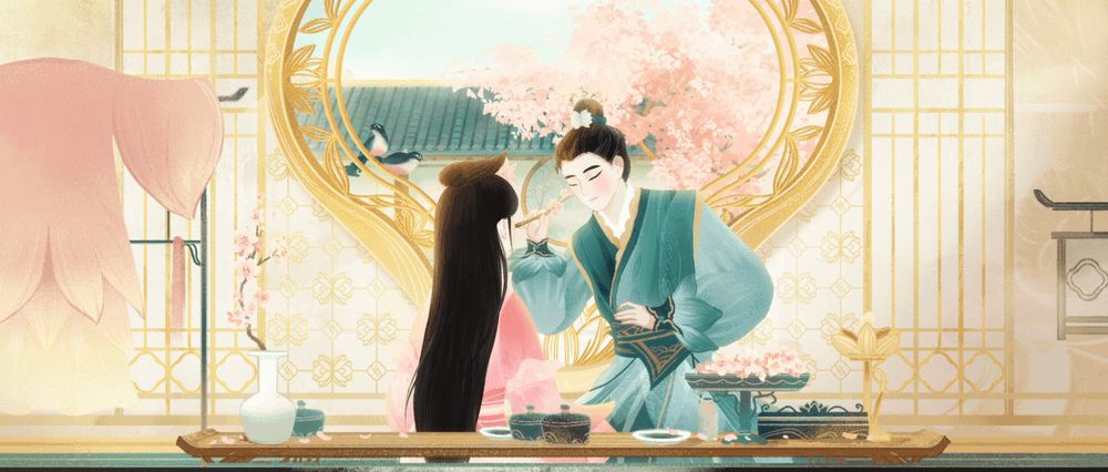 花西子｜妙哉妙哉！中国古代四大浪漫情事之-张敞画眉（图ZMjc0MTAwODcy） - 宣传片 - 站酷设计师虾条文化原创素材 - 站酷ZCOOL