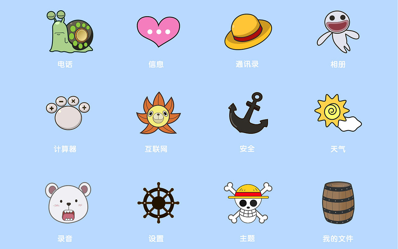 海贼王主题图标