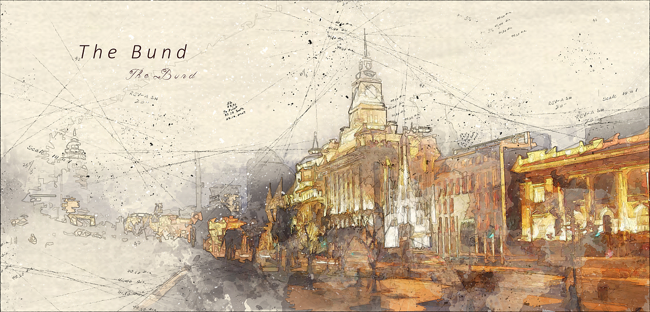 《春申》上海经典插画/照片合成（图ZODY2NDYwNjA=） - 图案 - 站酷设计师WiHKenneth原创素材 - 站酷ZCOOL