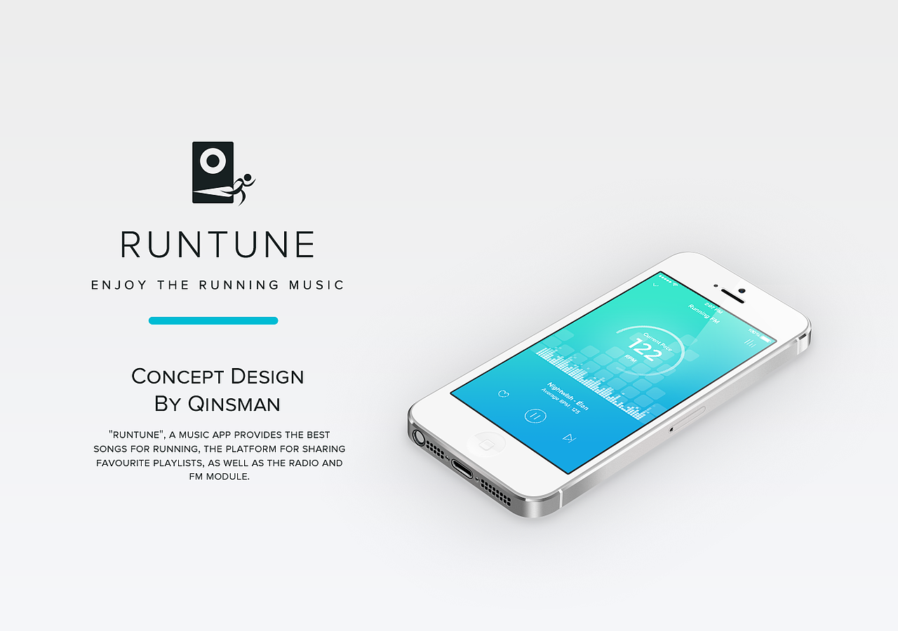 Runtune——跑步音乐应用UI设计(图ZNjA0MDUyNDQ=) - APP界面 - 站酷设计师Qinsman原创素材 - 站酷ZCOOL