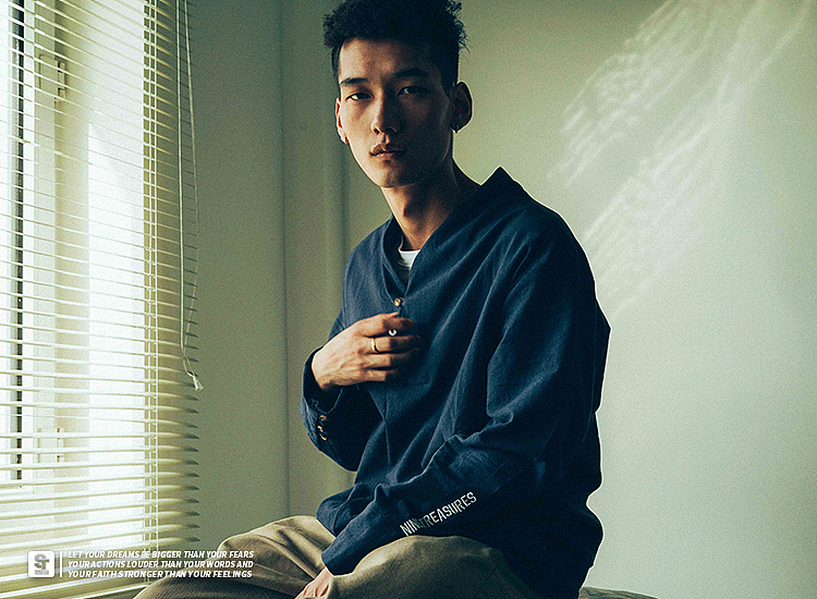 STRETAG2019新品潮流时尚男款藏蓝色九宝联名外套