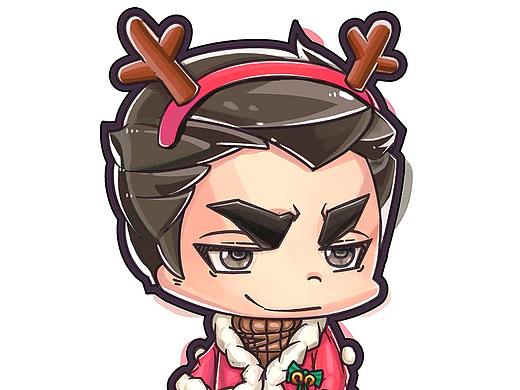 情侣头像（圣诞）（个人主页-ZMzY4MDY1NjQ=） - 新锐潮流插画 - 站酷设计师每逢佳节胖三斤原创素材 - 站酷ZCOOL