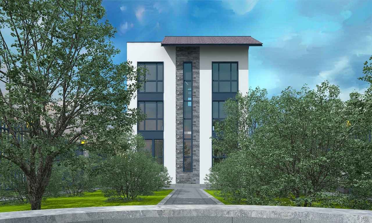 广西三层现代简约别墅设计,