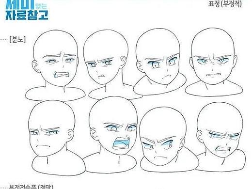 【绘画素材】丰富灵动的人物表情不会画？看这里！
