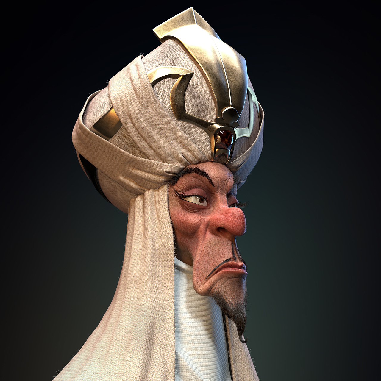 西域人物卡通头像练习