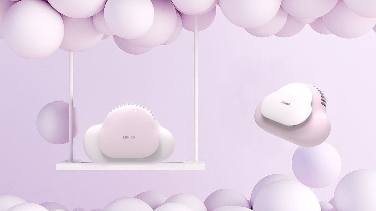 miniso 夏日小风扇（图ZMTgwNDEzMzky） - 生活用品 - 站酷设计师winter96原创素材 - 站酷ZCOOL