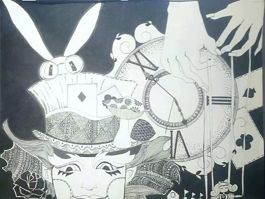 黑白装饰画