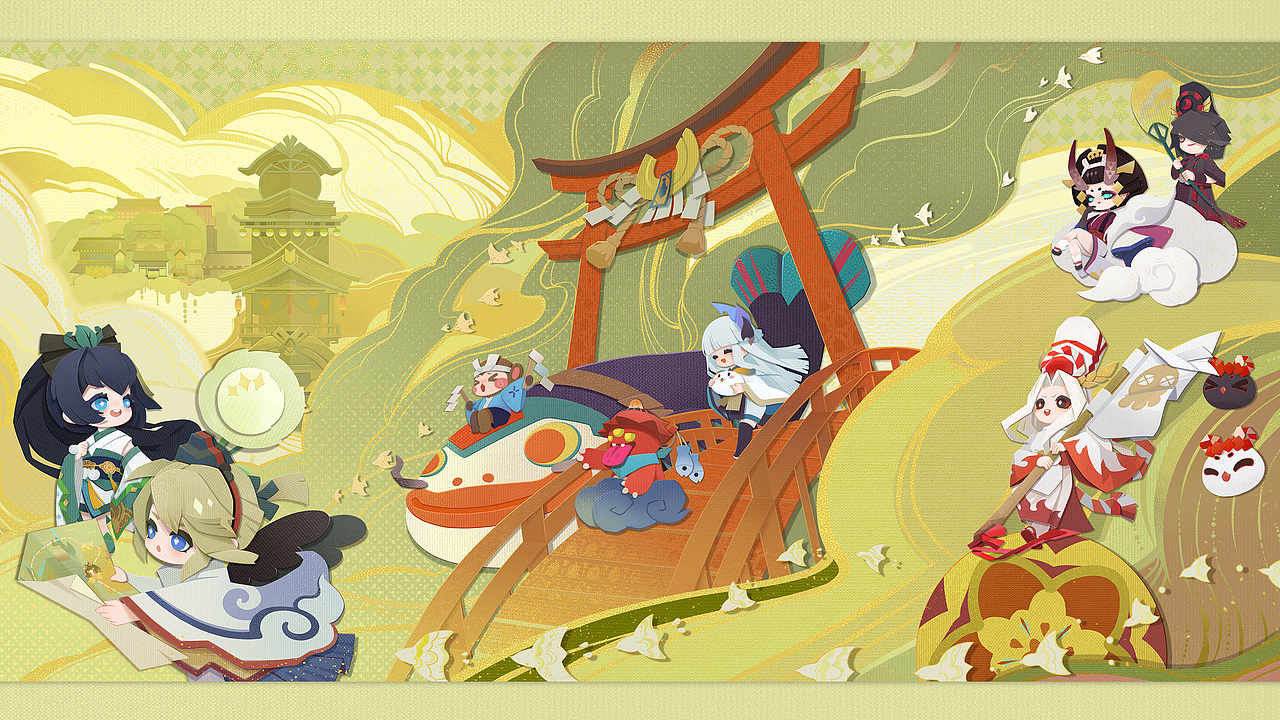 纸片风格KV（图ZMjM0MzY1NjA0） - 游戏原画 - 站酷设计师soengsoeng原创素材 - 站酷ZCOOL