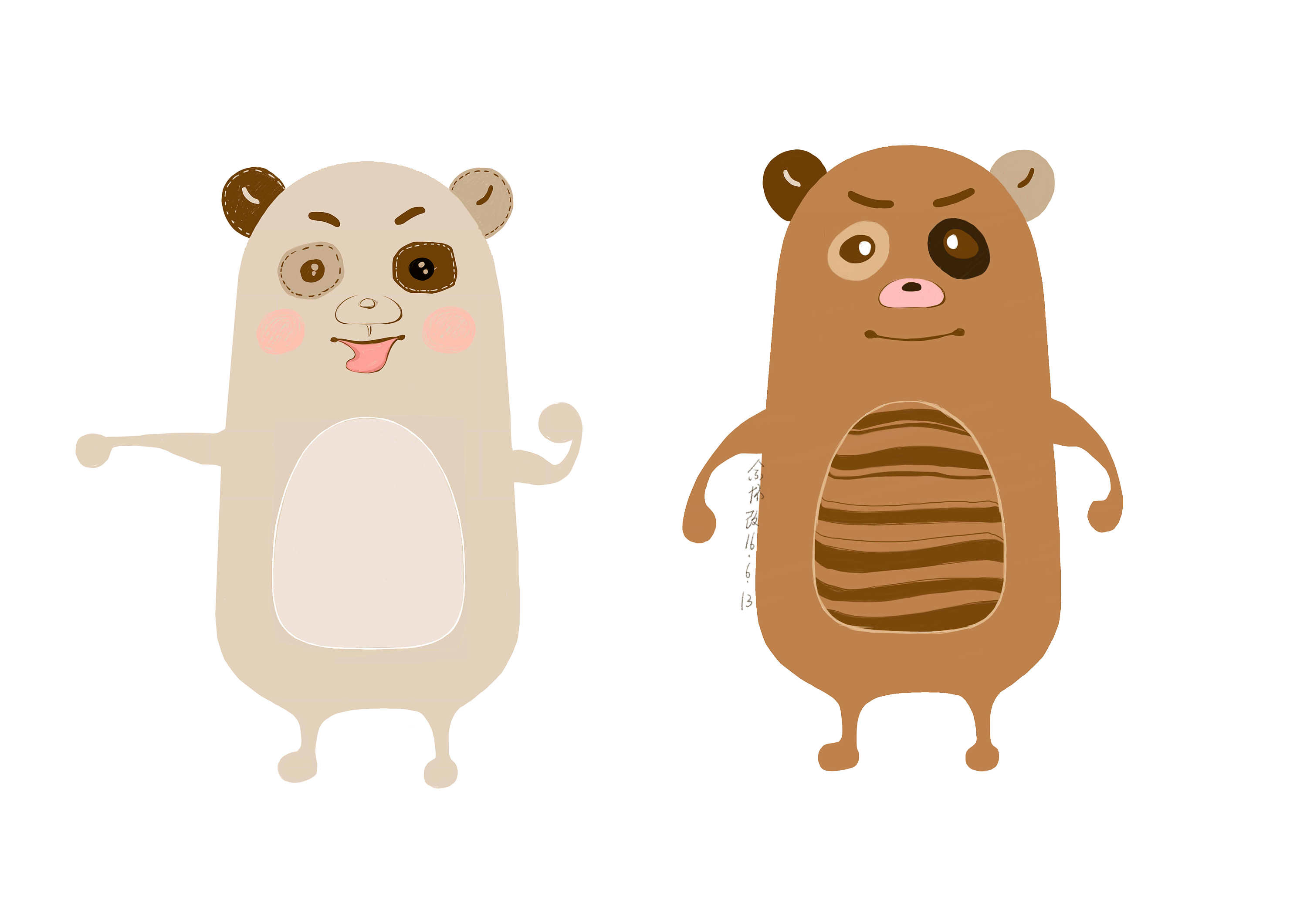 自己创作的一组熊