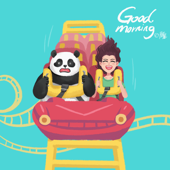 【每日一gif合集六】早上好系列插画（51-60）（图ZODEzOTM3MjQ=） - 艺术插画 - 站酷设计师阿尨原创素材 - 站酷ZCOOL