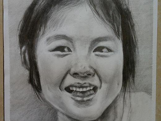 【我的作品我的画】19 素描女头像2