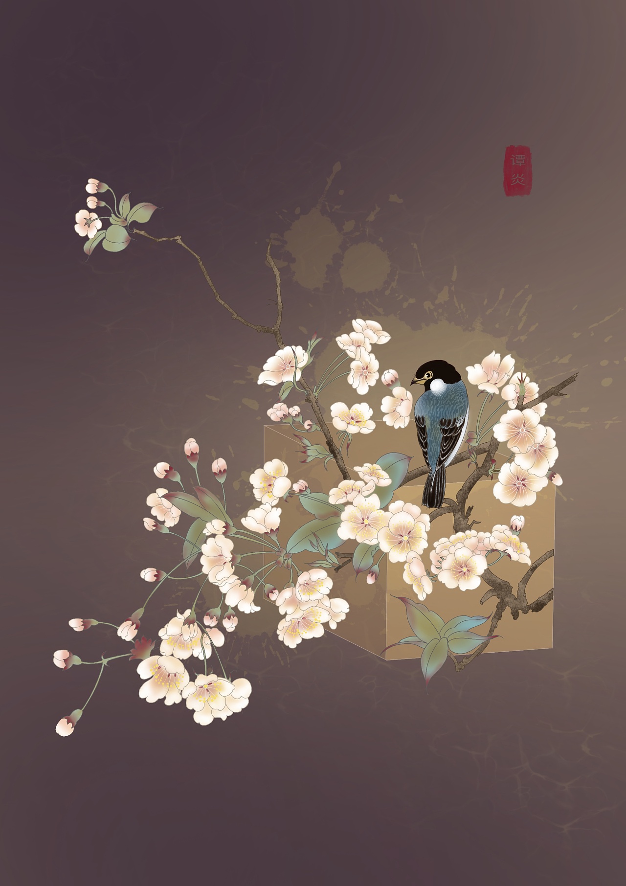 金陵十二钗-梨花(妙玉)|插画|艺术插画|mu木家 - 原创作品 - 站酷