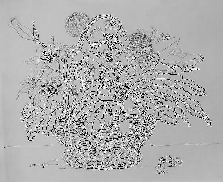 2016年花卉、人物写生作品