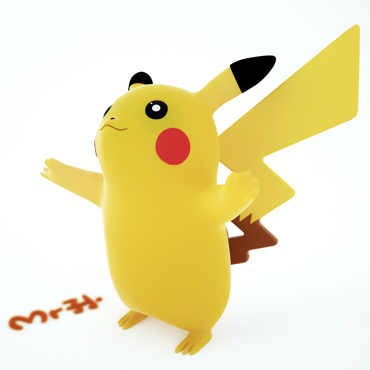 3d宠物小精灵皮卡丘c4d