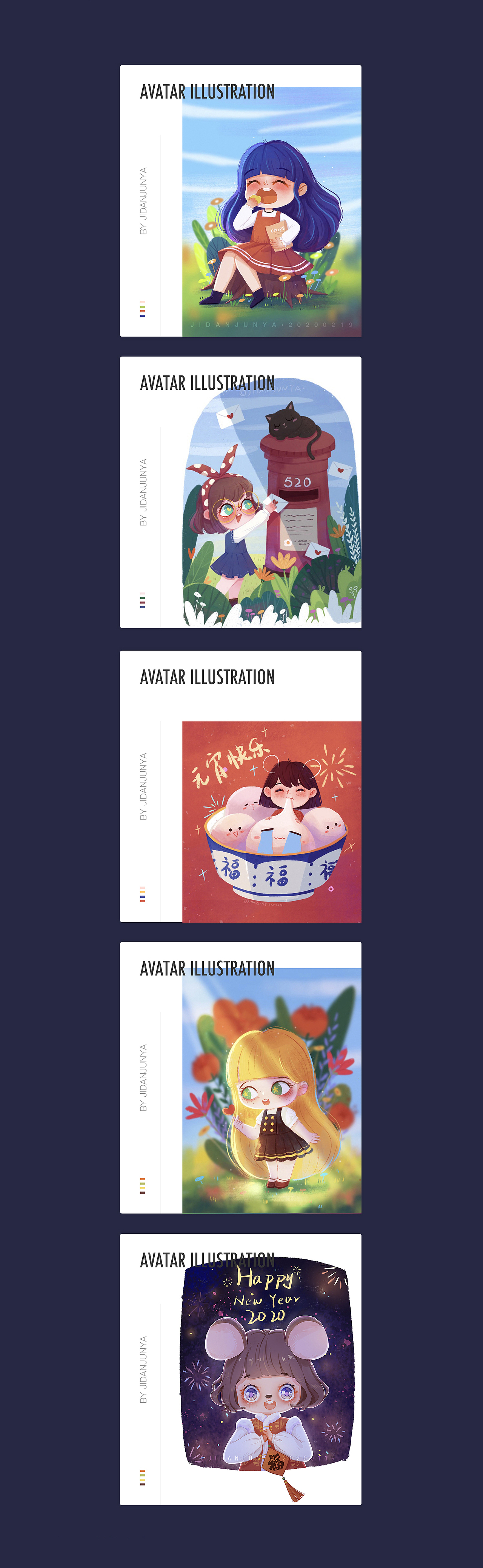 部分插画总结（图ZMTk3NzIwMzY4） - 创作习作 - 站酷设计师鸡蛋菌呀原创素材 - 站酷ZCOOL