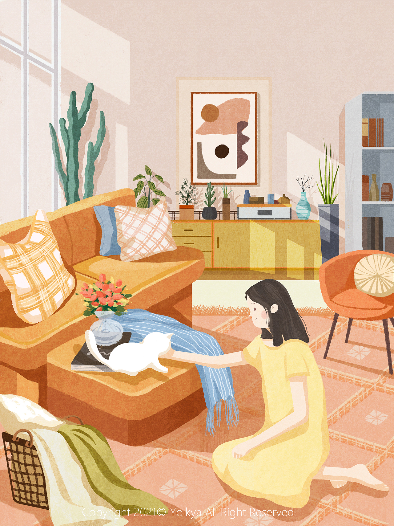 一个人的生活（合集）（图ZMjU3Mzk4NzQ4） - 商业插画 - 站酷设计师Yolkya原创素材 - 站酷ZCOOL
