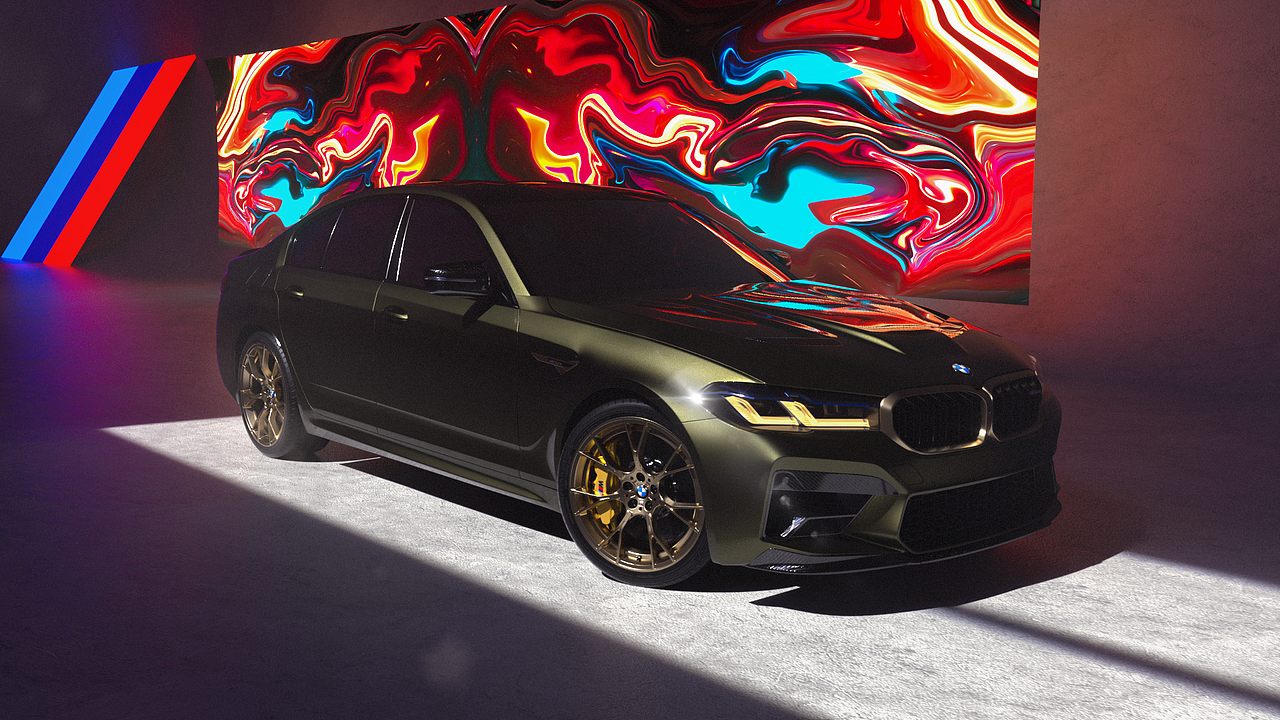 BMW M5CS 2022 CGI（图ZMjgxMjEwMDQ4） - 机械/交通 - 站酷设计师今天作业有点多原创素材 - 站酷ZCOOL