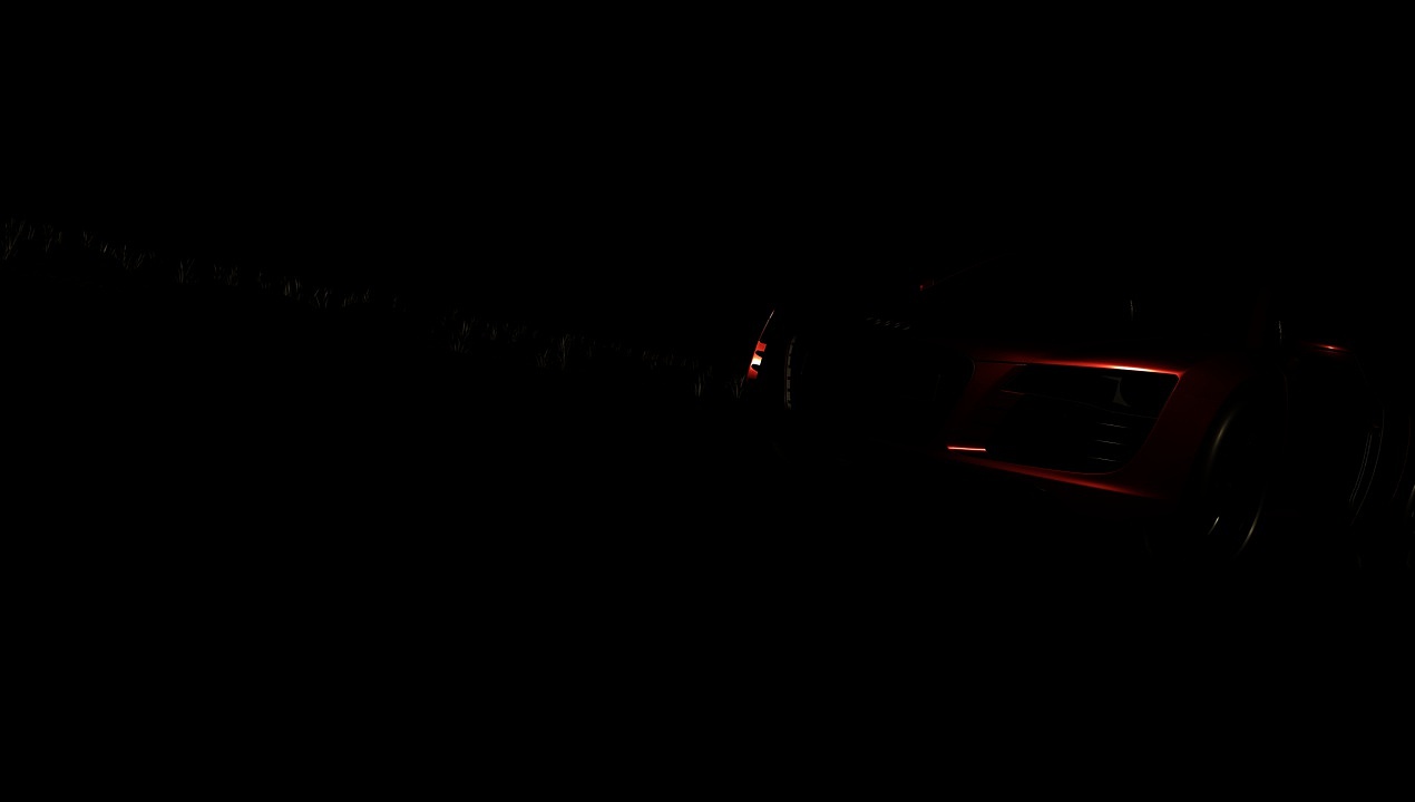 室外汽车广告带场景