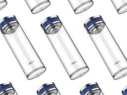 富光1984單層商務(wù)高端辦公玻璃水杯子產(chǎn)品C4D建模渲染