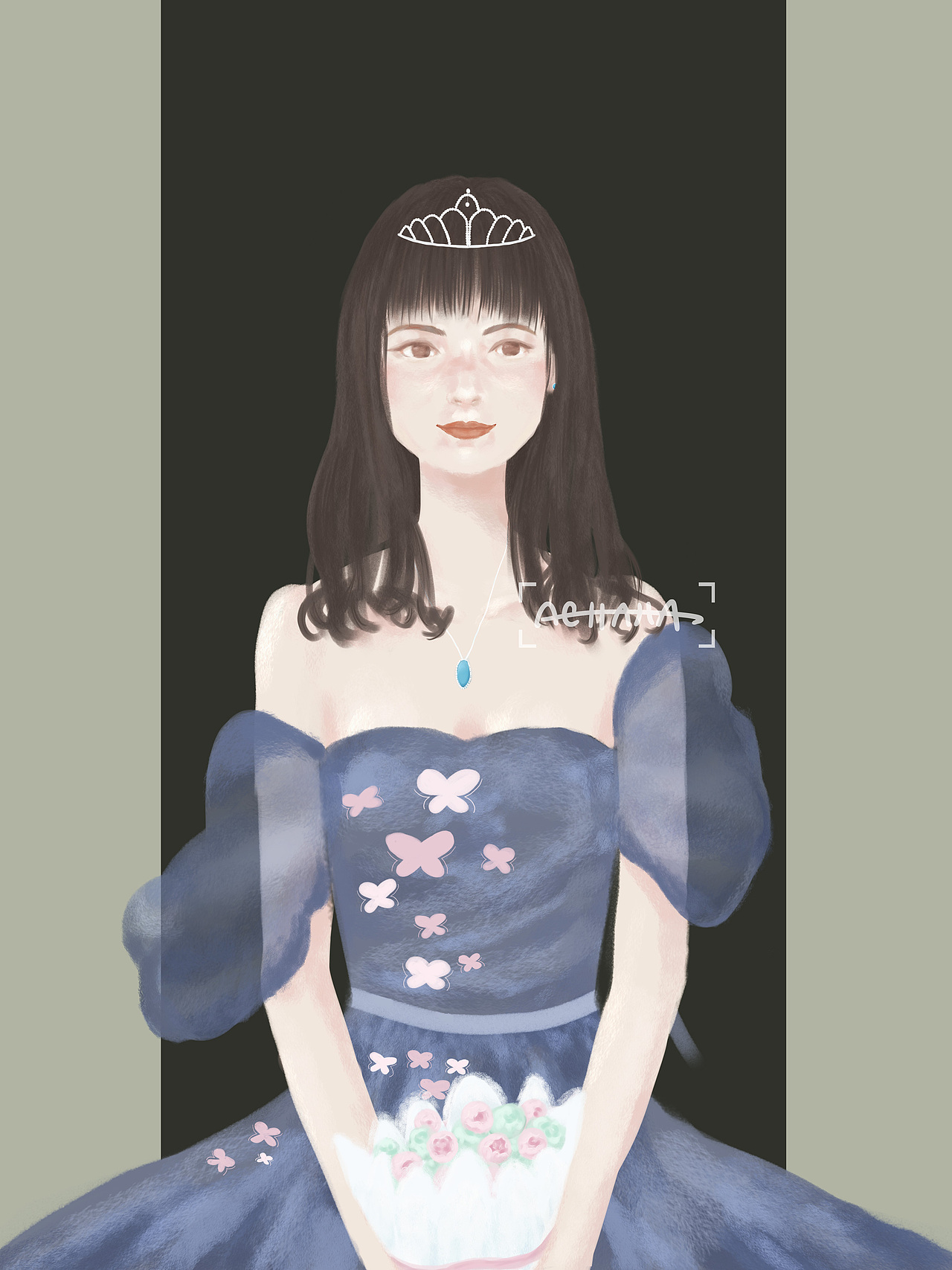 给Lulu的复古人像插画（图ZMjYxMTc5MzQ4） - 艺术插画 - 站酷设计师哎嘿哎嘿伊儿呀原创素材 - 站酷ZCOOL