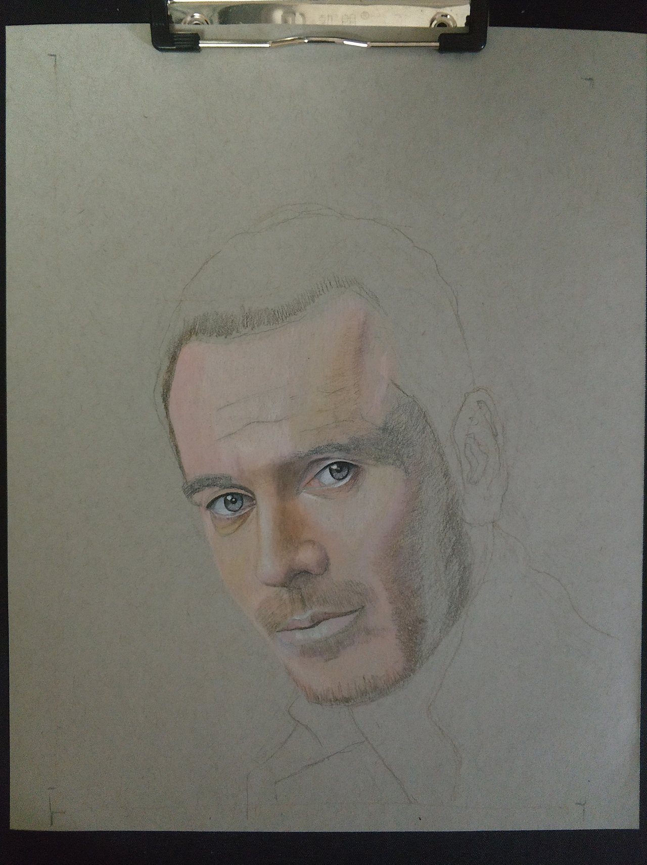 人像彩铅 法斯宾德