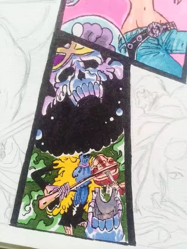 海贼王 插画 马克笔作品（图ZMTAwMjQ0MTg0） - 其他动漫 - 站酷设计师小柯手绘工作室原创素材 - 站酷ZCOOL