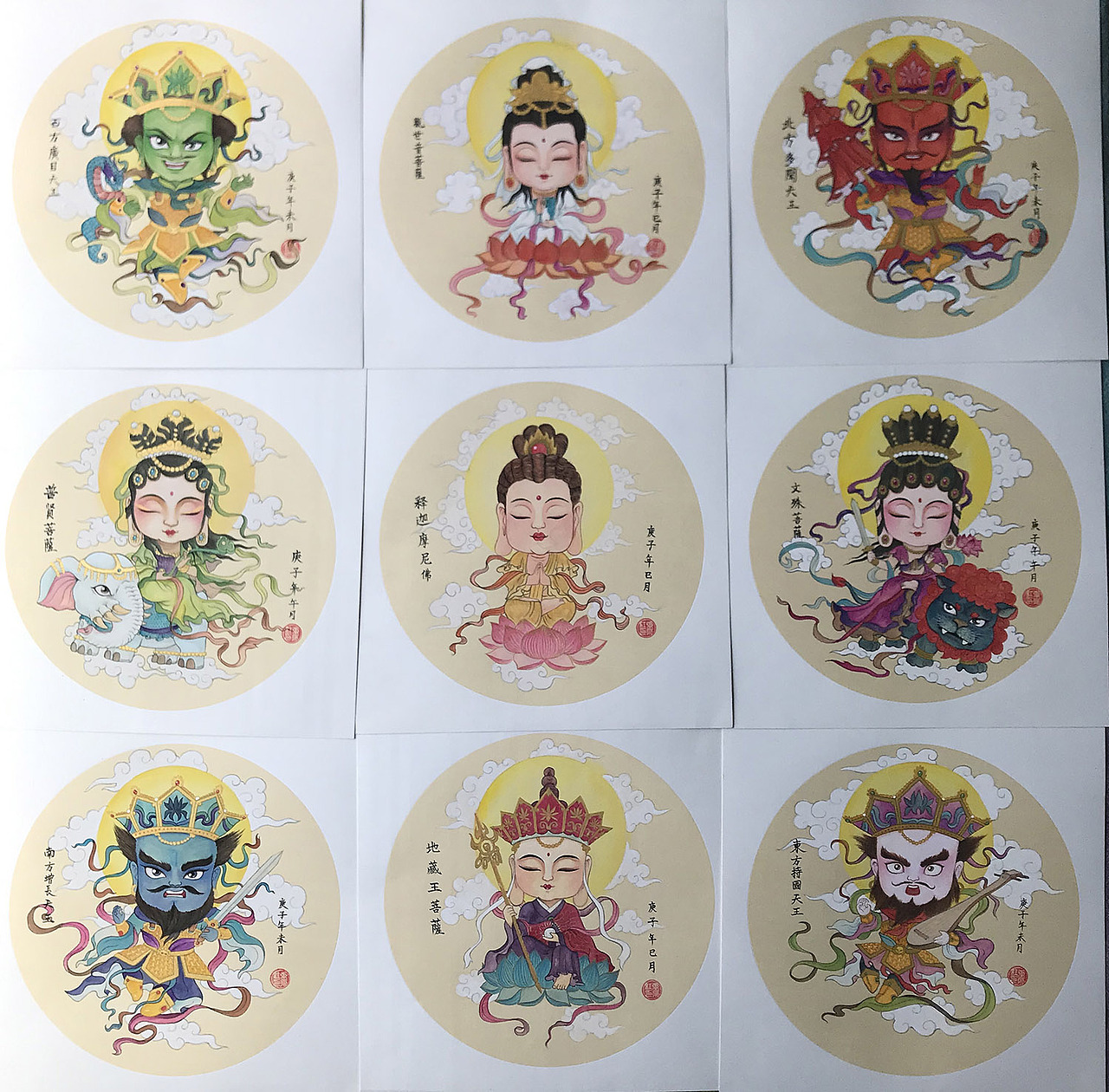 西游记人物谱q版西天