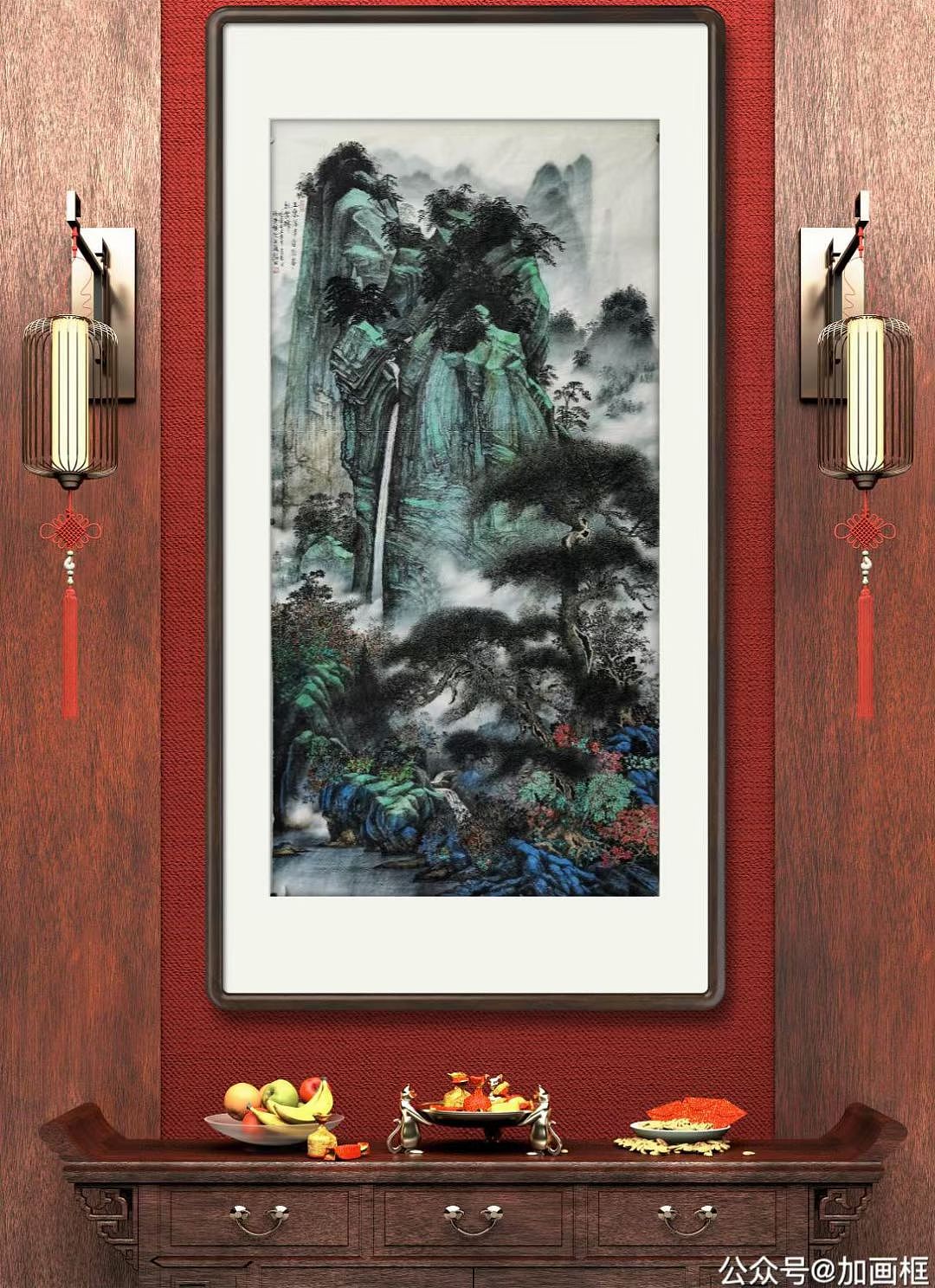 辛丑年山水畫作品